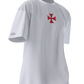 Tee-shirt oversize "Deus Vult" blanc