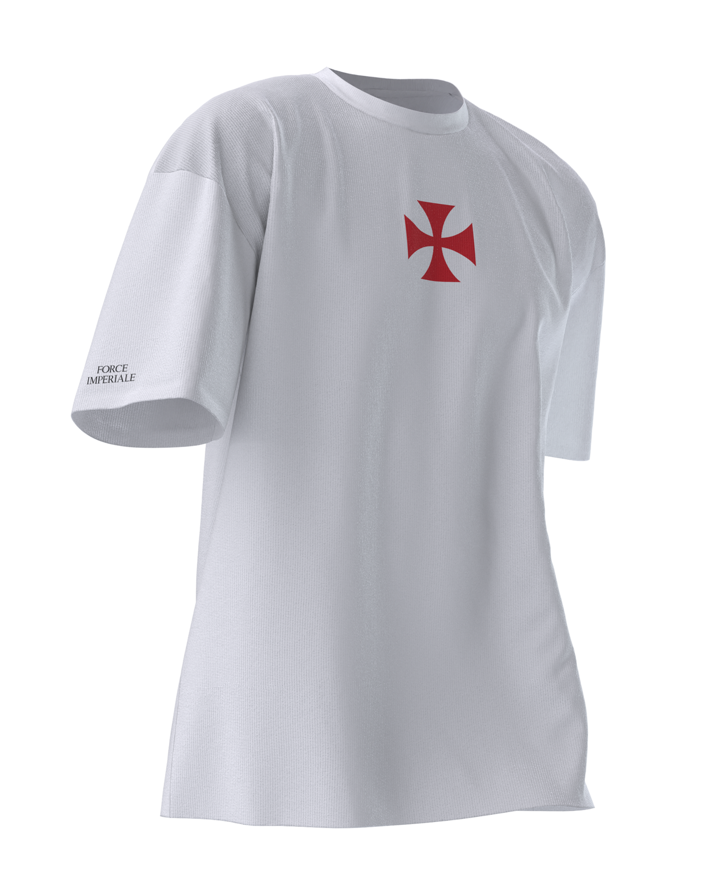 Tee-shirt oversize "Deus Vult" blanc
