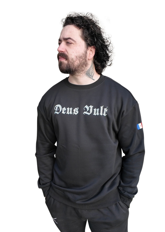 Pull "Deus Vult" noir (Précommande)